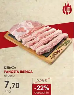 Supermercados Plaza Deraza panceta ibérica oferta