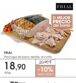 Supermercados Plaza FRIAL Pechuga de pavo asada, al corte oferta