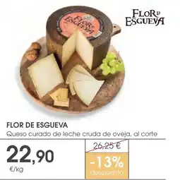 Supermercados Plaza FLOR ESGUEVA Queso curado de leche cruda de oveja, al corte oferta