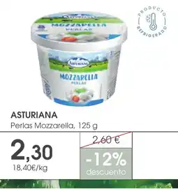 Supermercados Plaza ASTURIANA Perlas Mozzarella oferta