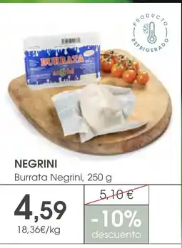 Supermercados Plaza NEGRINI Burrata Negrini oferta