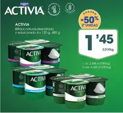 Supermercados Plaza ACTIVIA Bífidus natural, desnatado y edulcorado oferta
