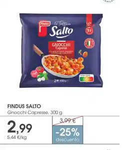 Supermercados Plaza FINDUS SALTO Gnocchi Capresse oferta