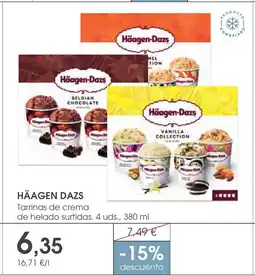 Supermercados Plaza HÄAGEN DAZS Tarrinas de crema de helado surtidas oferta