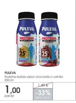 Supermercados Plaza PULEVA Proteína batido sabor chocolate o vainilla oferta