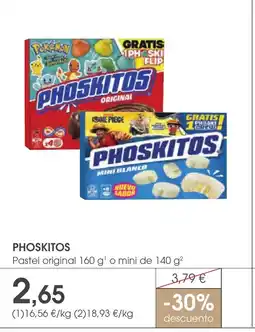 Supermercados Plaza PHOSKITOS Pastel original o mini oferta
