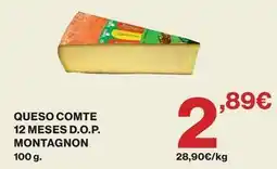 Hipercor Queso comte 12 meses d.o.p. montagnon oferta