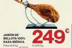 Hipercor Bellota - jamón de 100% raza ibérica oferta