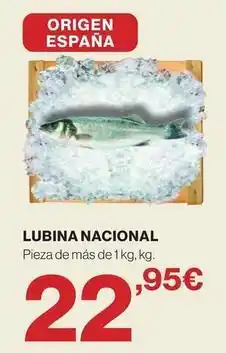 Hipercor Origen - lubina nacional oferta