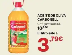 Hipercor Carbonell - aceite de oliva oferta
