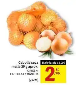 SPAR Origen - cebolla seca malla oferta