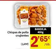 SPAR Chispas de pollo crujientes oferta