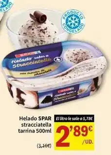 SPAR Spar - helado stracciatella tarrina oferta