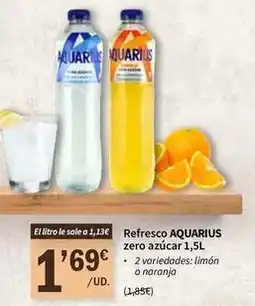 SPAR Aquarius - refresco zero azucar oferta