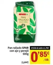 SPAR Spar - pan rallado con ajo y perejil oferta