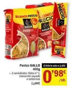 SPAR Gallo - pastas oferta