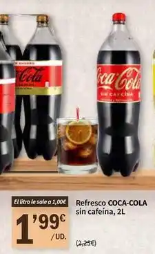 SPAR Coca-cola - refresco sin cafeina oferta