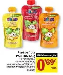 SPAR Pasitos - puré de fruta oferta