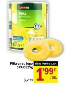 SPAR Spar - pina en su jugo oferta