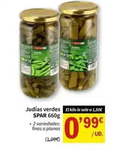 SPAR Spar - judias verdes oferta