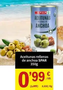SPAR Spar - aceitunas rellenas de anchoa oferta