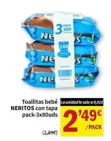 SPAR Bebé - toallitas con tapa oferta