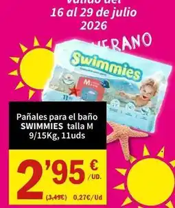 SPAR Pañales para el bano talla m oferta