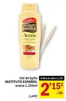 SPAR Instituto español - gel de bano avena oferta