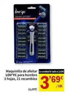 SPAR Lov'yc - maquinilla de afeitar para hombre oferta