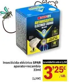 SPAR Spar - insecticida eléctrico aparato+recambio oferta