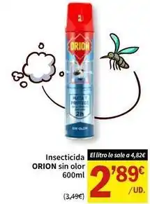 SPAR Orion - insecticida sin olor oferta
