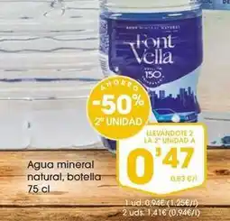 Supermercados Plaza Font vella - agua mineral natural oferta
