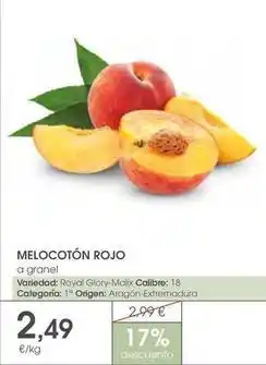 Supermercados Plaza Royal - melocoton rojo oferta