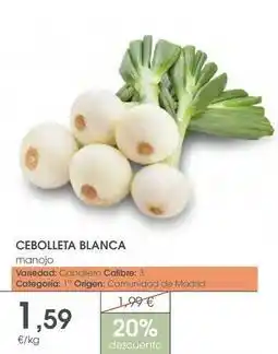 Supermercados Plaza Caballero - cebolleta blanca oferta