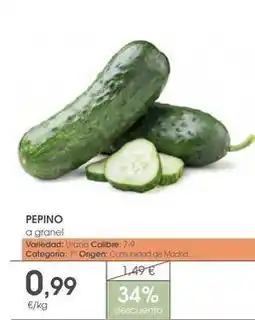 Supermercados Plaza Origen - pepino oferta