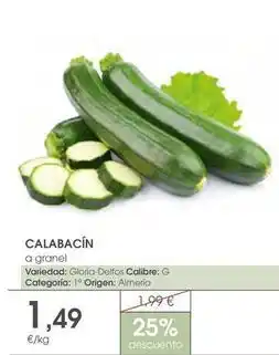 Supermercados Plaza Origen - calabacin oferta