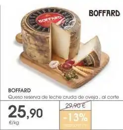 Supermercados Plaza Boffard - queso reserva de leche cruda de oveja oferta