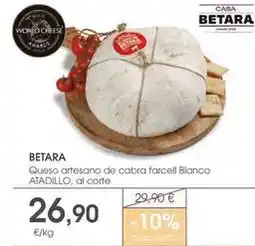 Supermercados Plaza Betara - queso artesano de cabra farcell blanco oferta