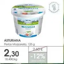 Supermercados Plaza La asturiana - perlas mozzarella oferta