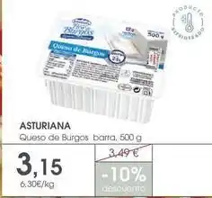 Supermercados Plaza La asturiana - queso de burgos barra oferta