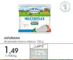 Supermercados Plaza La asturiana - mozzarella fresca clasica oferta