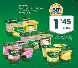 Supermercados Plaza Activia - bifidus cremoso o 0% mg, de alimentos sabores oferta