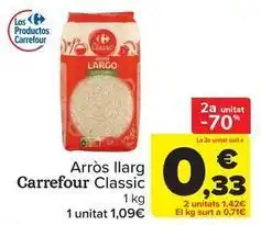 Carrefour Carrefour classic - arroz largo oferta
