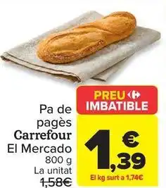 Carrefour Carrefour el mercado - pan de pueblo oferta