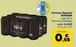 Carrefour Dorada - cerveza especial oferta