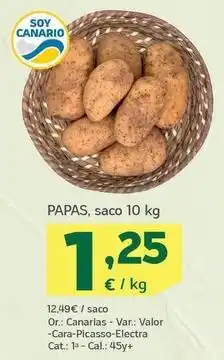 HiperDino Papas oferta