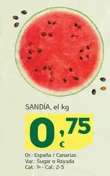 HiperDino Sandía oferta
