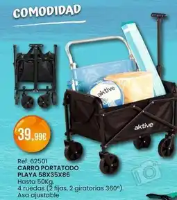 Afede Activa - carro portatodo playa 58x35x86 oferta