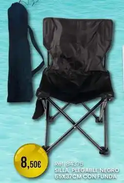Afede Silla plegable negro oferta