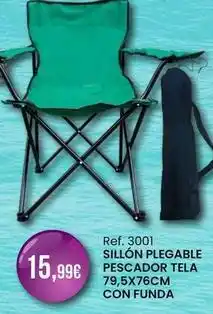 Afede Pescador - sillón plegable tela 79,5x76cm con funda oferta